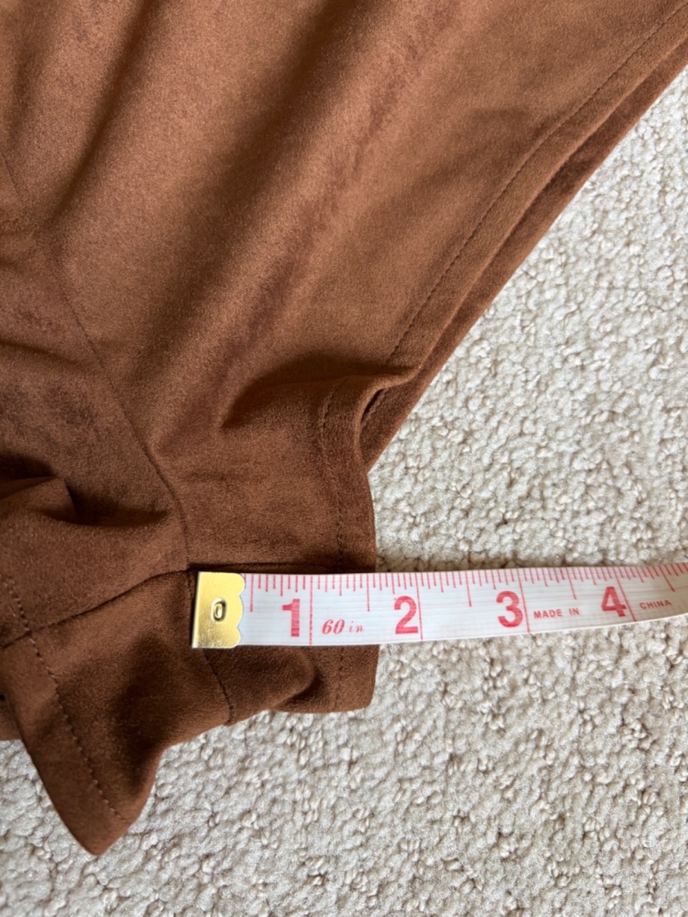 superdown faux suede Raddix short brown Small - Picture 13 of 16